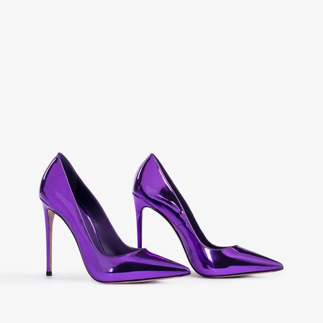 Le Silla Décolleté metallizzata viola kamala Offerte giornaliere