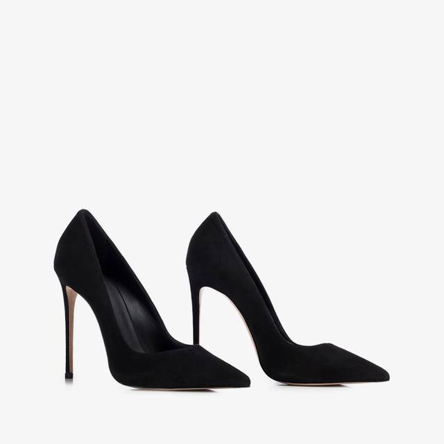 Le Silla Décolleté camoscio nera Prezzo basso