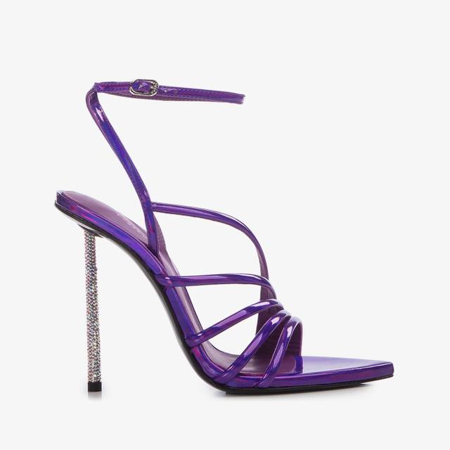 Le Silla Sandalo iridescente viola kamala Super Saving Price