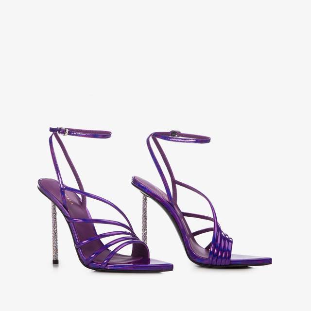 Le Silla Sandalo iridescente viola kamala Super Saving Price