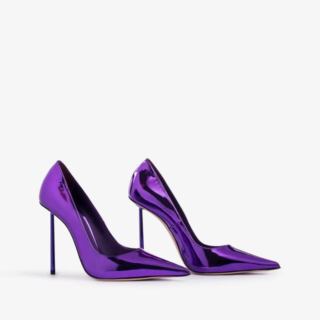 Le Silla Décolleté metallizzata viola kamala Offerta settimanale