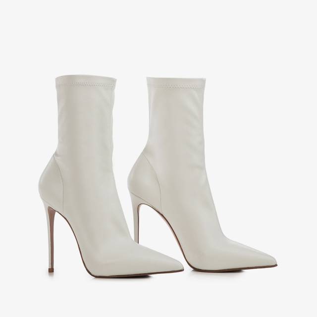 Le Silla Stivaletto pelle vegan bianco Fino al 50% di sconto