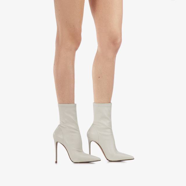 Le Silla Stivaletto pelle vegan bianco Fino al 50% di sconto