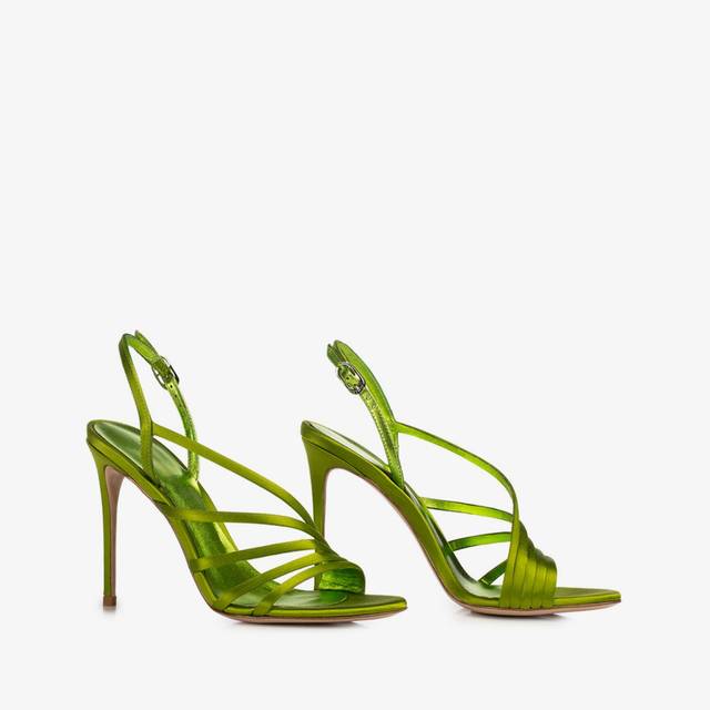Le Silla Sandalo raso verde tokyo Fino al 65% di sconto