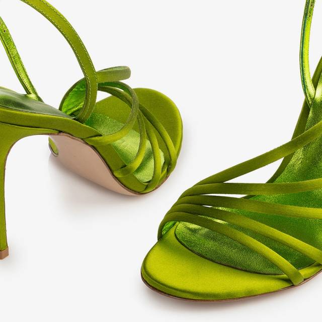 Le Silla Sandalo raso verde tokyo Fino al 65% di sconto
