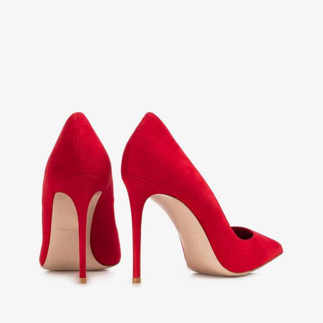 Le Silla Décolleté camoscio rosso Sostegno trimestrale