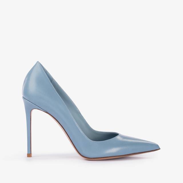 Le Silla Décolleté pelle azzurro nilo