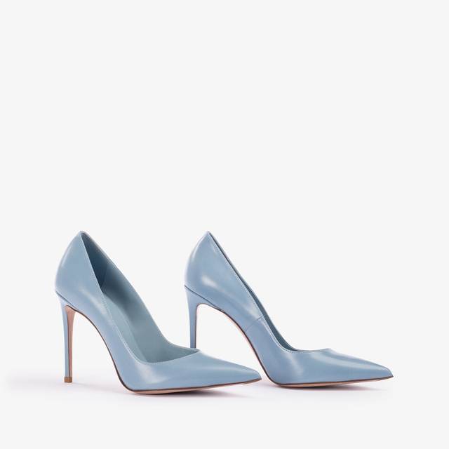 Le Silla Décolleté pelle azzurro nilo Fino al 55% di sconto