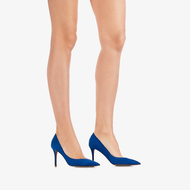 Le Silla Décolleté camoscio blu persia Discount Store per i nuovi prodotti
