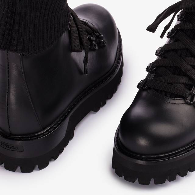Le Silla Stivaletto trekking pelle nero 50% di sconto per tempo limitato