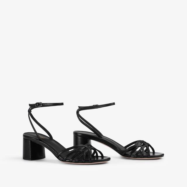 Le Silla Sandalo pelle nero Promozione