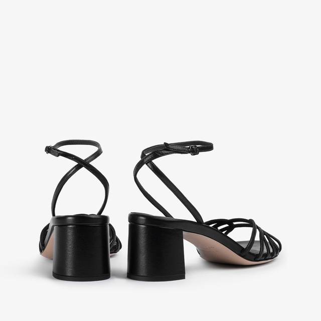 Le Silla Sandalo pelle nero Promozione