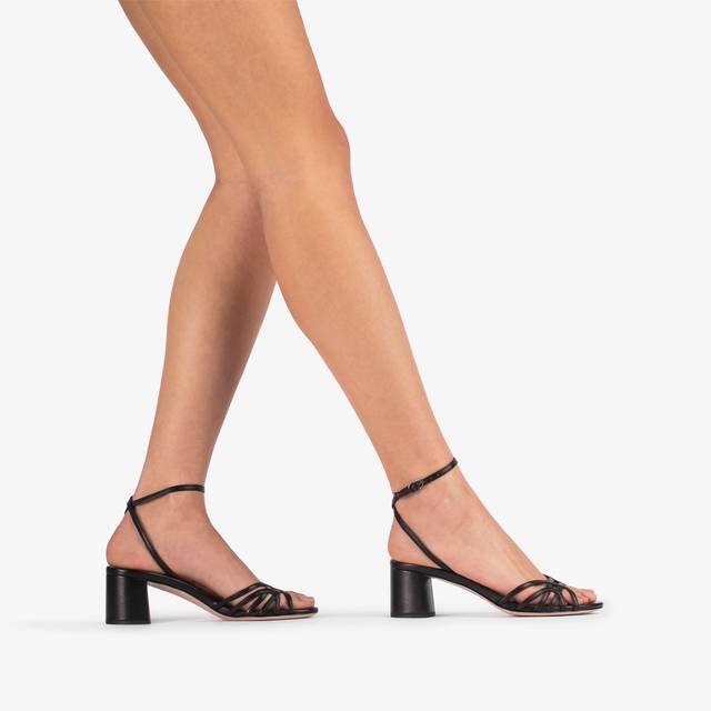 Le Silla Sandalo pelle nero Promozione