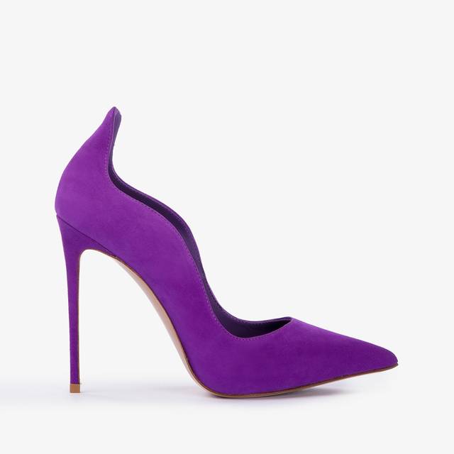 Le Silla Décolleté camoscio viola queen