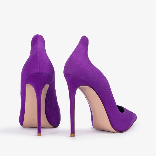 Le Silla Décolleté camoscio viola queen Pezzi Unici