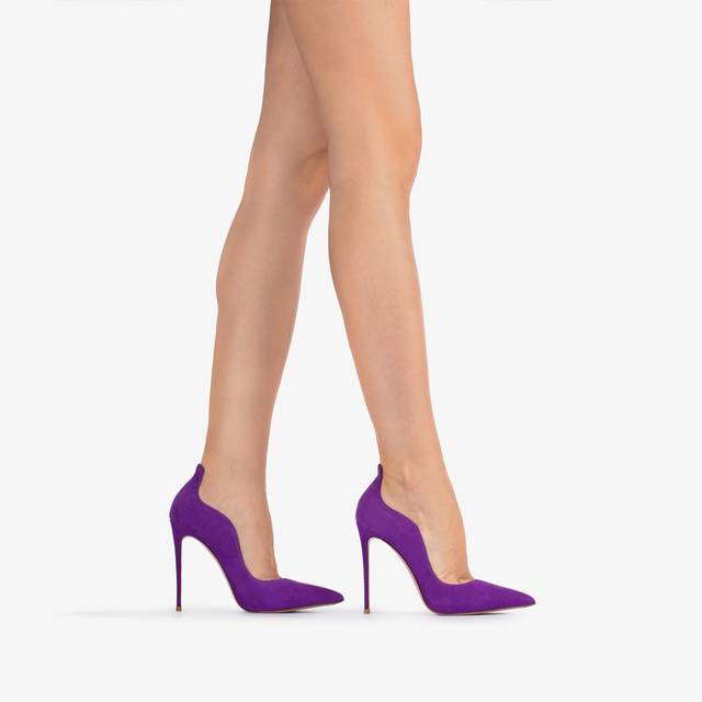 Le Silla Décolleté camoscio viola queen Pezzi Unici