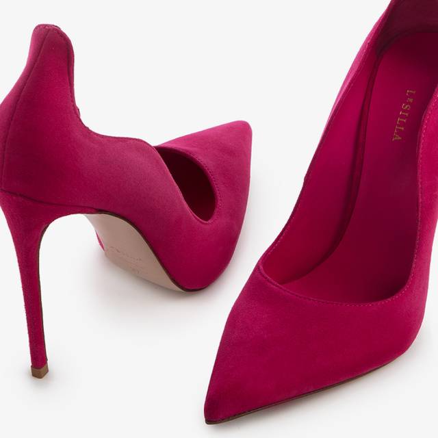 Le Silla Décolleté camoscio fucsia cosmopolitan Soddisfazione Garantita