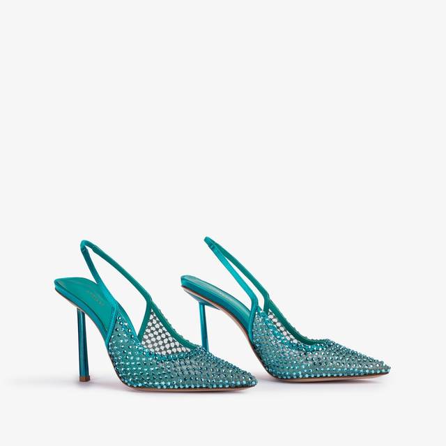 Le Silla Slingback gioiello rete verde procida Negozi Online