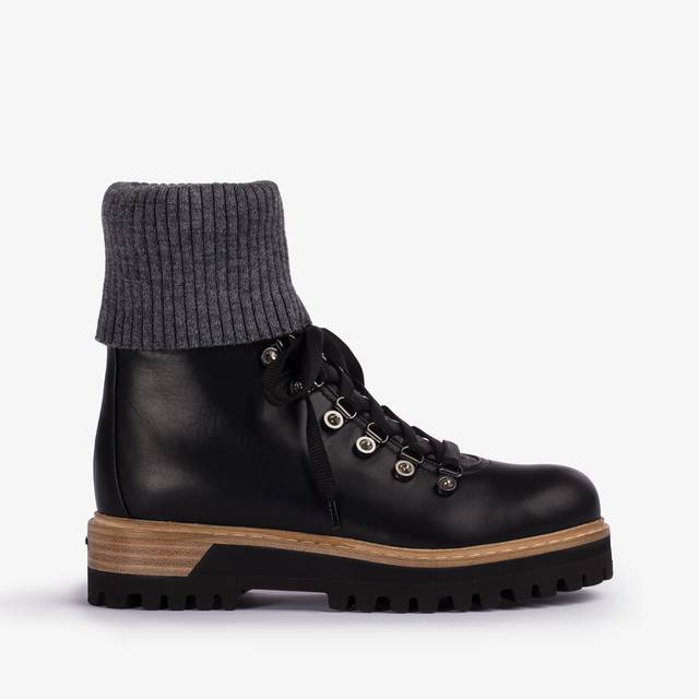 Le Silla Stivaletto trekking pelle nera Fino Al -60%