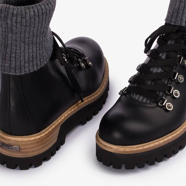 Le Silla Stivaletto trekking pelle nera Fino Al -60%