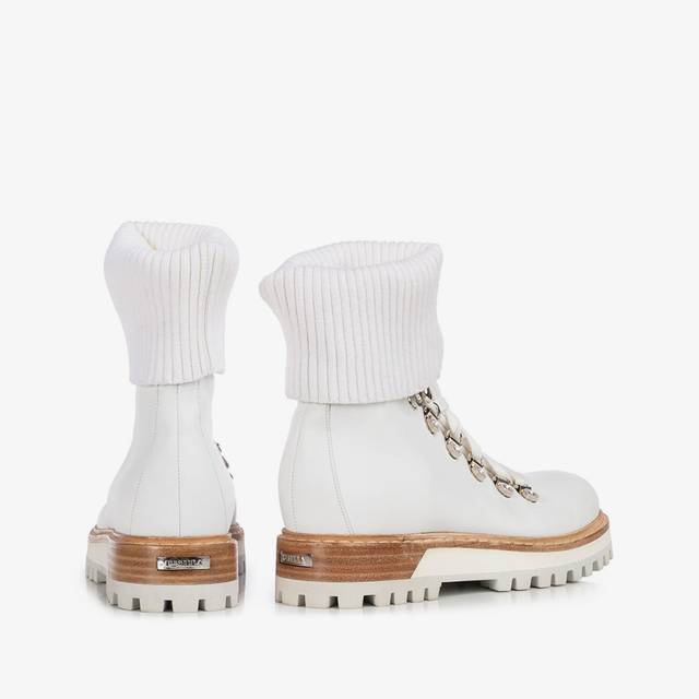 Le Silla Stivaletto trekking pelle bianco Shopping Online