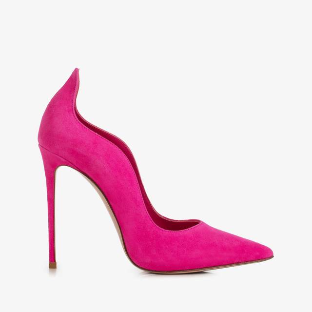 Le Silla Décolleté camoscio fucsia bouganville