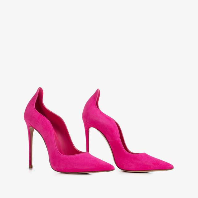 Le Silla Décolleté camoscio fucsia bouganville Sconto