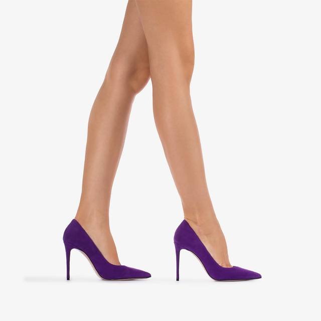Le Silla Décolleté camoscio viola kamala Online
