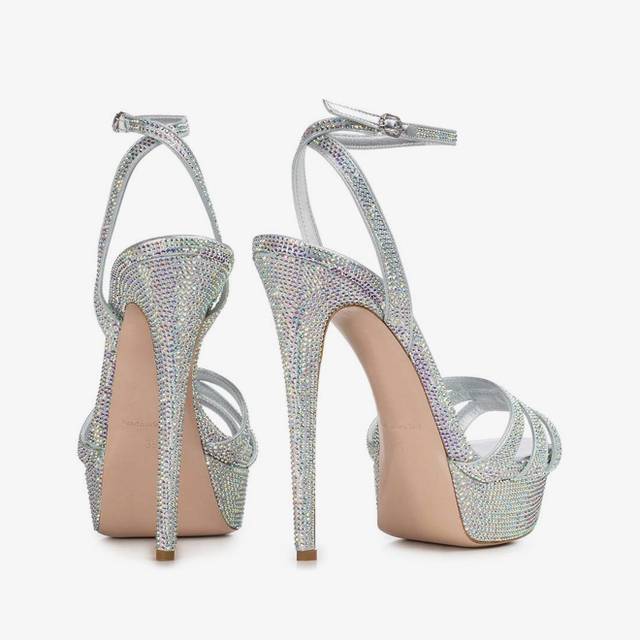 Le Silla Sandalo gioiello argento con Cristalli Offerta esclusiva