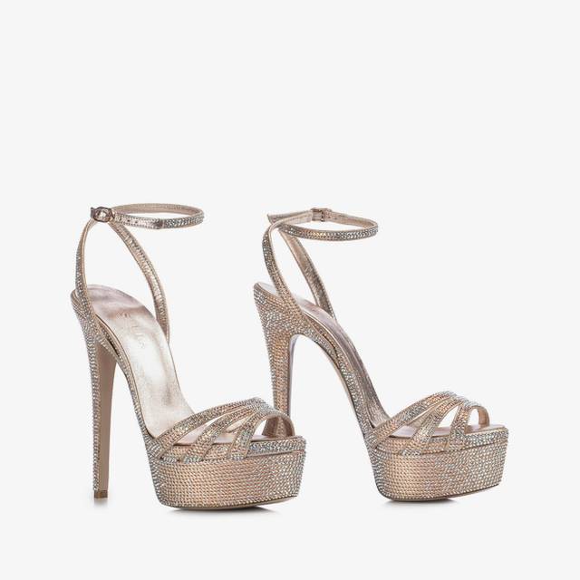 Le Silla Sandalo gioiello nude phard con Cristalli Black Friday