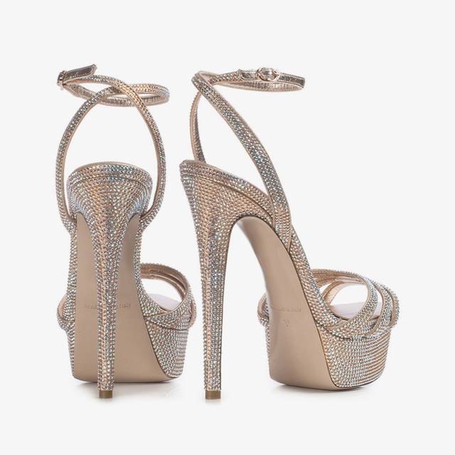 Le Silla Sandalo gioiello nude phard con Cristalli Black Friday