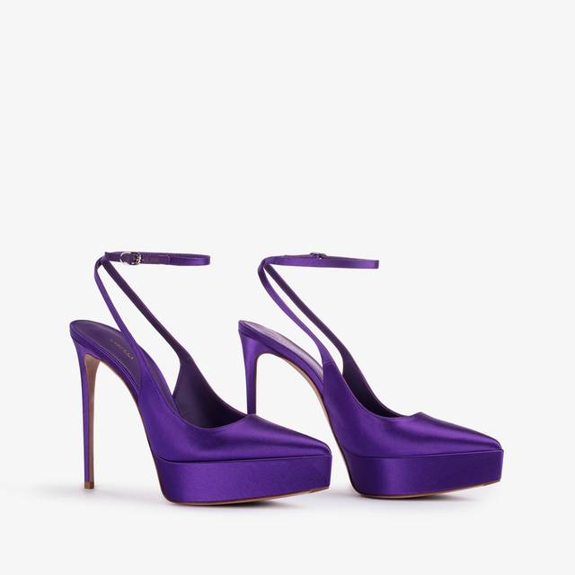 Le Silla Slingback con plateau raso viola kamala Lightning offer