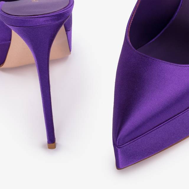 Le Silla Slingback con plateau raso viola kamala Lightning offer