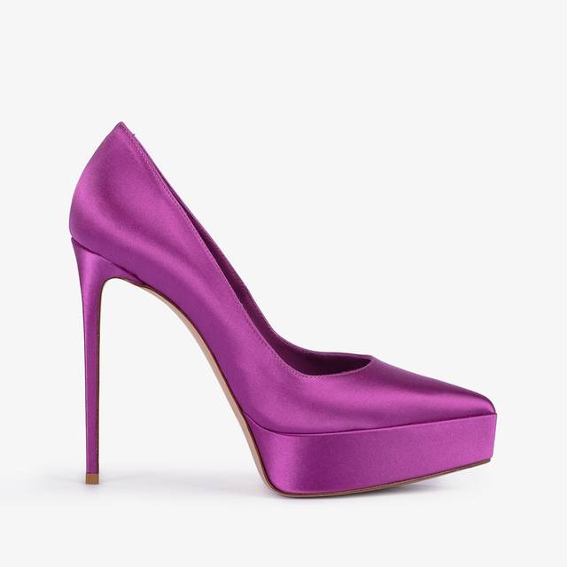 Le Silla Décolleté con plateau satin lavanda darling Grandi sconti