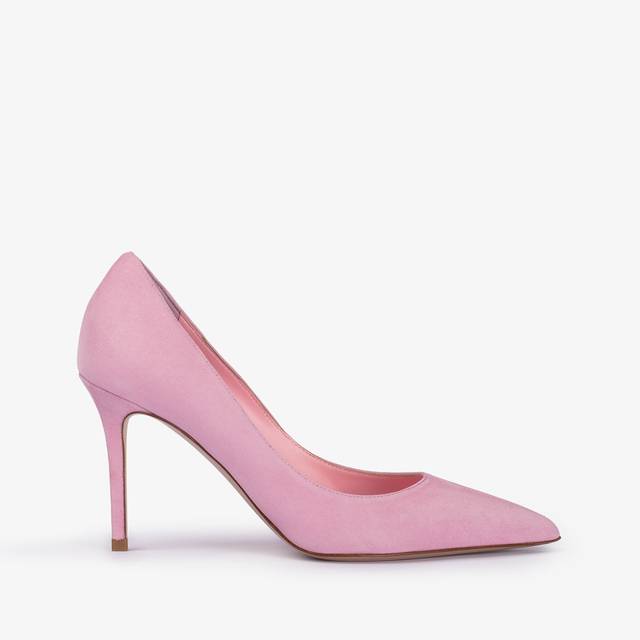 Le Silla Décolleté camoscio rosa dea