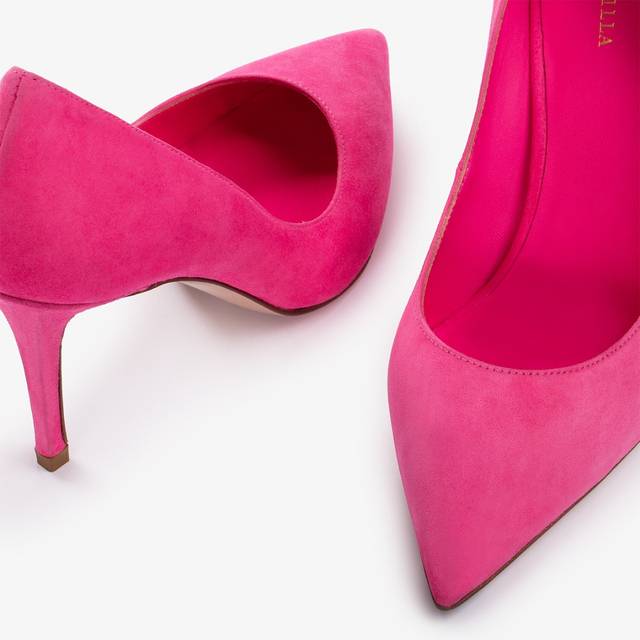 Le Silla Décolleté camoscio fucsia party Offerte speciali