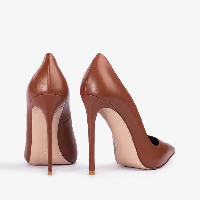 Le Silla Décolleté pelle marrone caramel Ritorno libero
