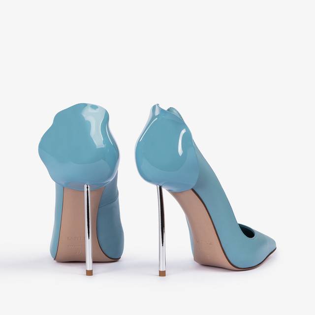 Le Silla Décolleté pelle azzurra sugar Rilascio limitato