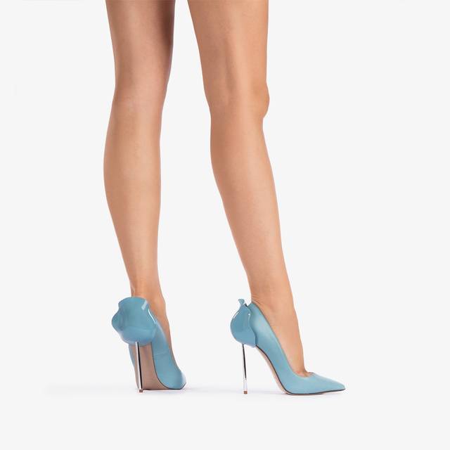 Le Silla Décolleté pelle azzurra sugar Rilascio limitato