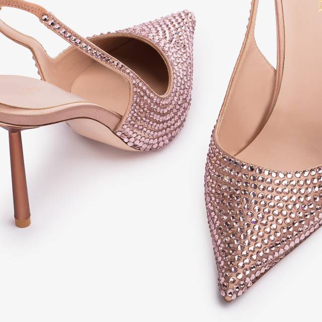 Le Silla Slingback cristalli nude phard Fino al 65% di sconto