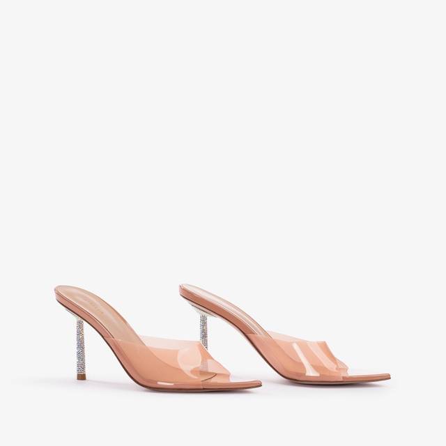 Le Silla Sandalo mule plexy nude phard con Cristalli Sostegno trimestrale