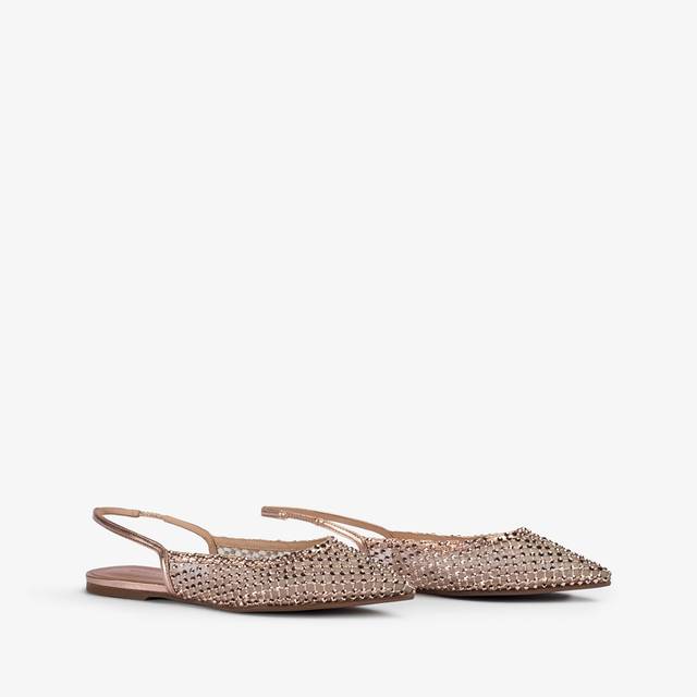 Le Silla Slingback gioiello rete oro rosa e Cristalli Discount Store per i nuovi prodotti
