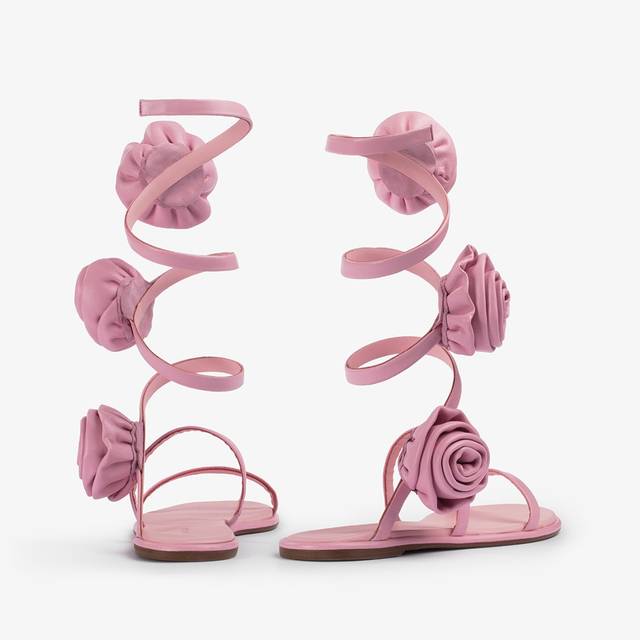 Le Silla Sandalo pelle rosa dea Super sconto