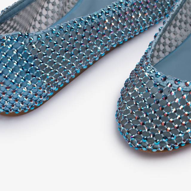 Le Silla Ballerina gioiello rete azzurro cielo con Cristalli Black Friday Prezzi
