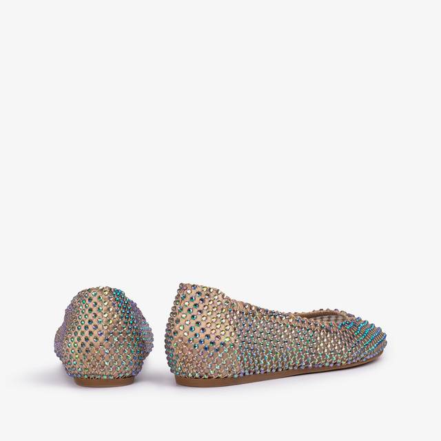 Le Silla Ballerina gioiello rete oro con Cristalli iridescenti In vendita