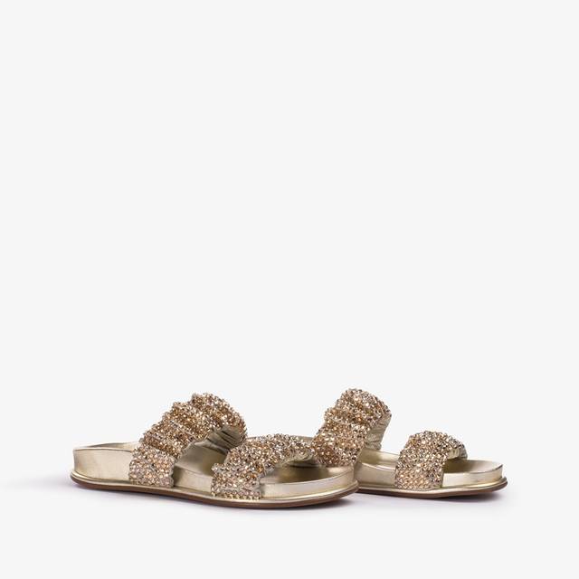 Le Silla Ciabatta Cristalli platino Vendita