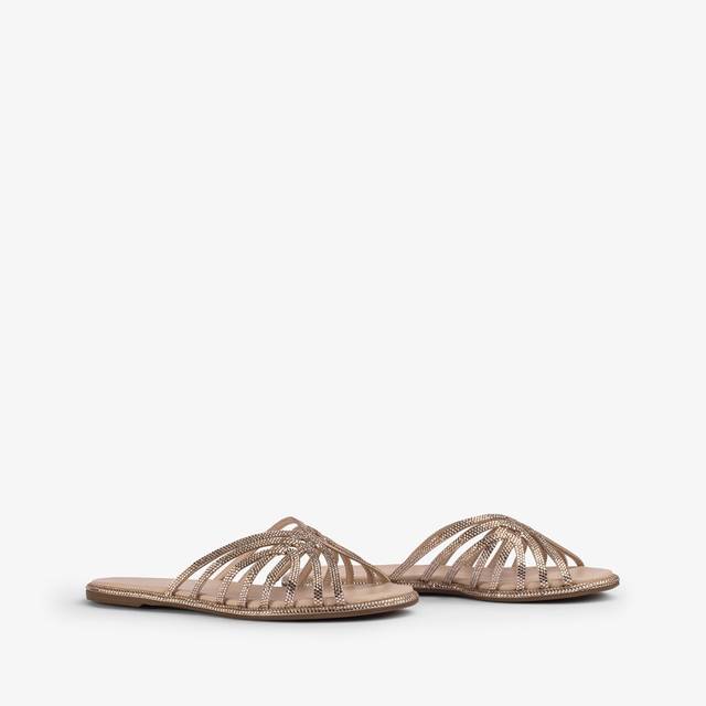 Le Silla Sandalo raso nude skin con Cristalli Soddisfazione Garantita