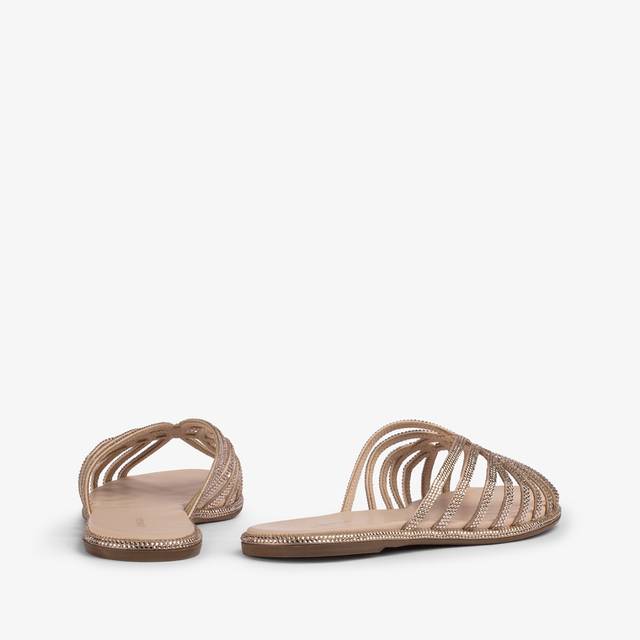 Le Silla Sandalo raso nude skin con Cristalli Soddisfazione Garantita