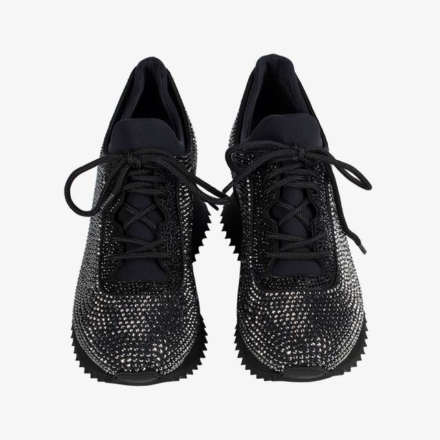 Le Silla Sneaker Cristalli nera Consegna Veloce