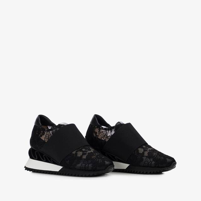 Le Silla Sneaker pizzo nera Prezzo Ridotto